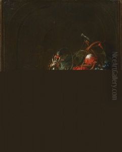 Still Life With Oysters, Fruit And Flowers by Cornelis De Heem