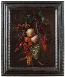 Stilleben Med Frukt Och Gronsaker by Cornelis De Heem