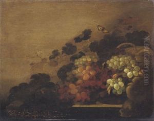 Natura Morta Con Uva by Cornelis De Heem