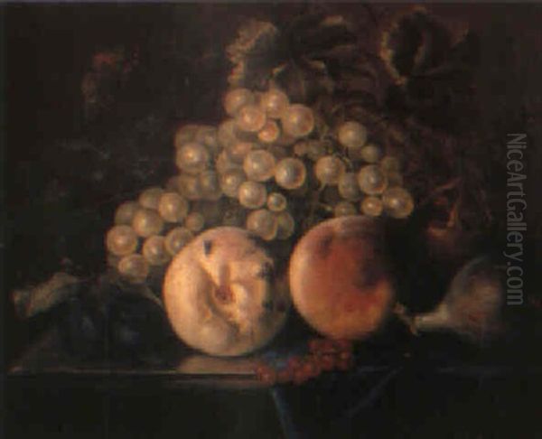 Fruit On A Draped Table - view 1