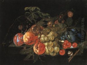 Nature Morte De Fruits by Cornelis De Heem