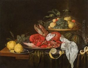 Stillleben Mit Hummer by Jan Davidsz De Heem