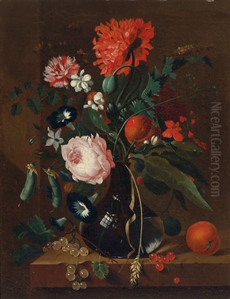 A Still Life Of Flowers And Fruit - view 1