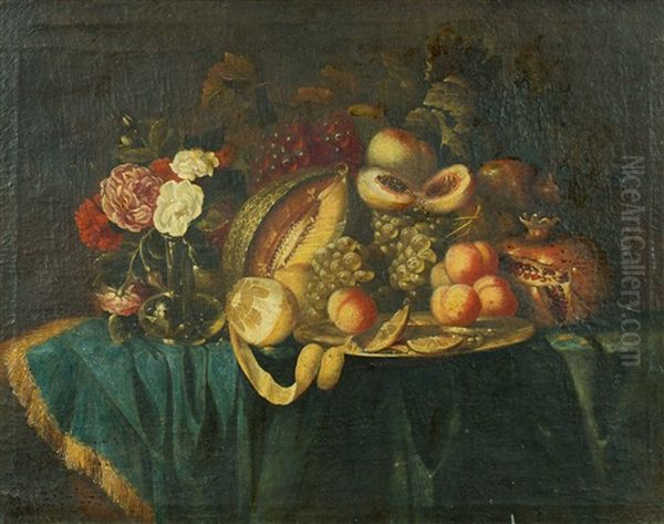 Fruchte- Und Blumenstillleben - view 1