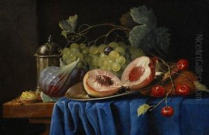 Stilleben Med Frukter by Jan Davidsz De Heem