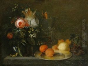 Stillleben Mit Blumen Und Obst by Jan Davidsz De Heem