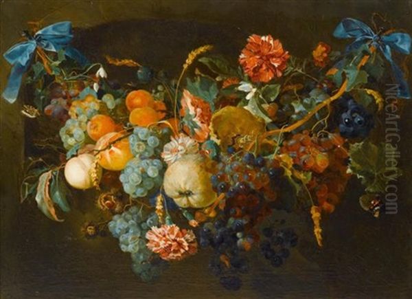 Girlande Mit Fruchten Und Blumen - view 1