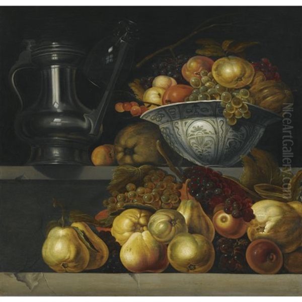 Still Life With Fruit And A Chinese Wan-li Dish - view 1