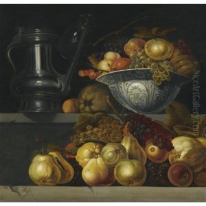 Still Life With Fruit And A Chinese Wan-li Dish by Jan Davidsz De Heem