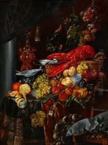 Still Life With Fruits And Lobster by Jan Davidsz De Heem