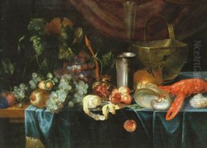 Stilleben Med Frukter Och Hummer by Jan Davidsz De Heem