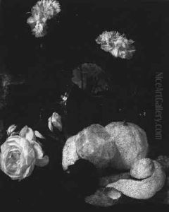 Stilleben Mit Nelken, Sudfruchten Und Einem Weinglas by Jan Davidsz De Heem