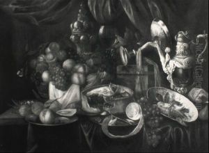 Stilleben Von Fruchten Und Prunkgef,sen by Jan Davidsz De Heem