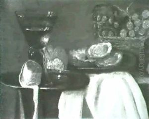 Still Life With Roemer And Fruit by Jan Davidsz De Heem