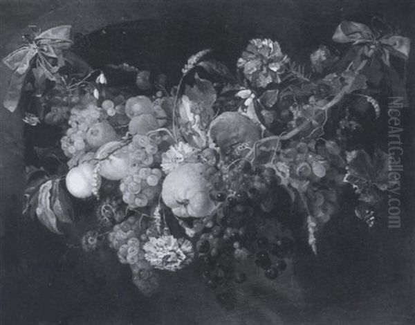 A Garland Of Fruit And Flowers - view 1