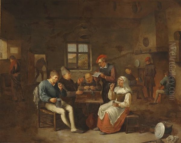 Tavern Scene With Peasants - view 1