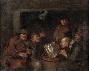 La Lecture De La Gazette by Egbert Van Heemskerck