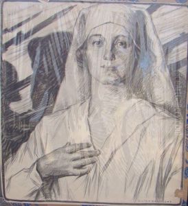 Portrait Of A Nurse by Milton Herbert Bancroft