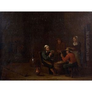 Les Joueurs De Cartes by Egbert Van Heemskerck