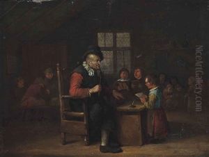 The Village School by Egbert Van Heemskerck