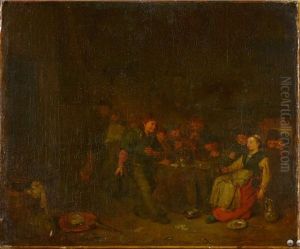 Interieur D"auberge Anime by Egbert Van Heemskerck