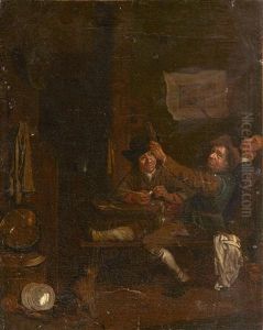 Scene De Taverne by Egbert Van Heemskerck