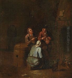 Tavern Scene by Egbert Van Heemskerck