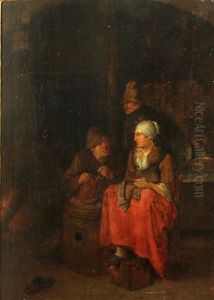 A Tavern Interior by Egbert Van Heemskerck