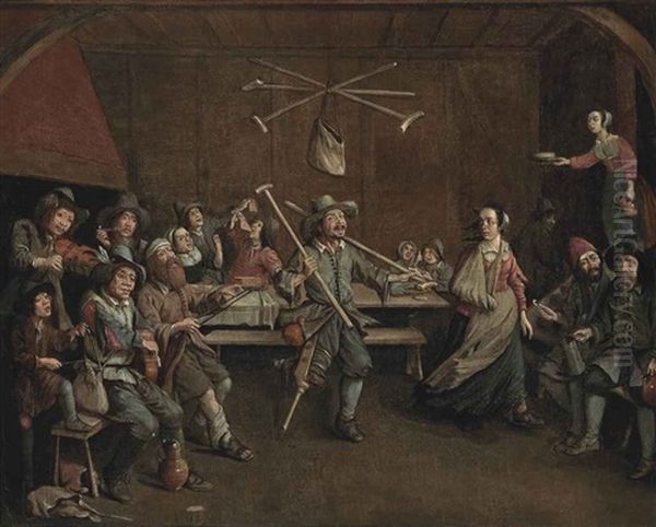 Peasants Merrymaking In A Tavern - view 1