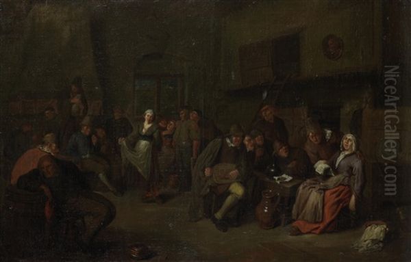 Peasants Merrymaking In A Tavern Interior - view 1