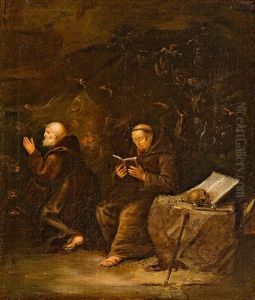 Versuchung Des Hl. Antonius by Egbert Van Heemskerck