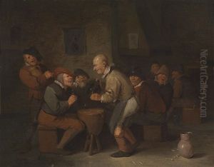 Bauerliche Wirtshausszene by Egbert Van Heemskerck