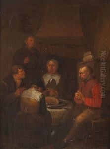 Interieur Mit Bauerlicher Wirtshausszene by Egbert Van Heemskerck