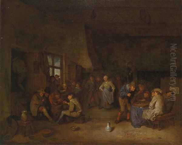 Wirtshausinterieur Mit Schachspielern - view 1