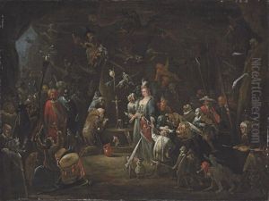 The Temptation Of Saint Anthony by Egbert Van Heemskerck