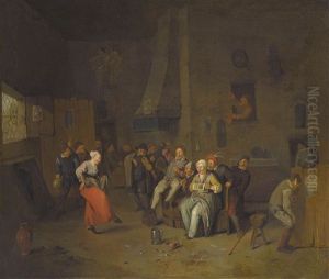 Wirtshausszene by Egbert Van Heemskerck