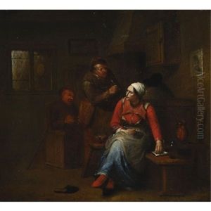 Two Peasants And A Woman In An Inn Two Peasants And A Woman In An Inn