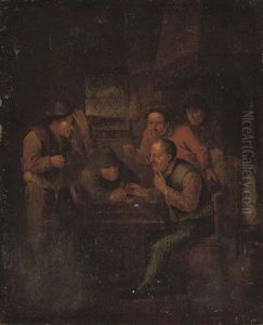 Boors Playing A Game In An Interior