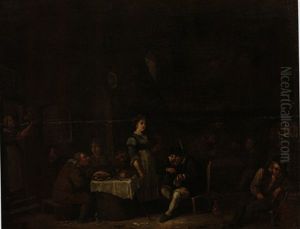 In Der Bauernschenke by Egbert Van Heemskerck