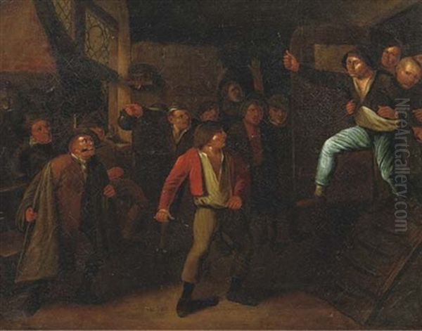 A Peasant Brawl In A Tavern - view 1