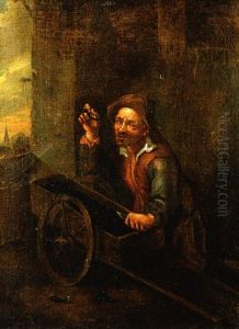 Le Marchand De Moules by Egbert Van Heemskerck