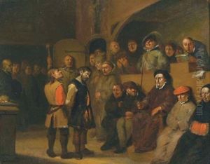 The Accused Before A Judge And Jury by Egbert Van Heemskerck