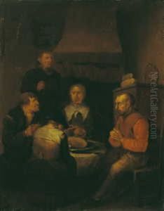 Bauerliche Mahlzeit by Egbert Van Heemskerck