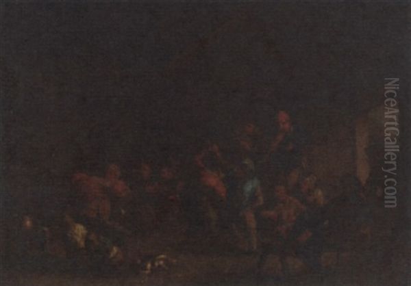 Peasants Carousing In An Interior - view 1