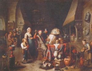 Interior Hos Lard Man by Egbert Van Heemskerck