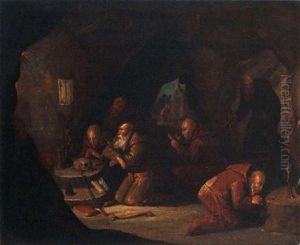 Hermits Praying In A Cave Hermits Praying In A Cave