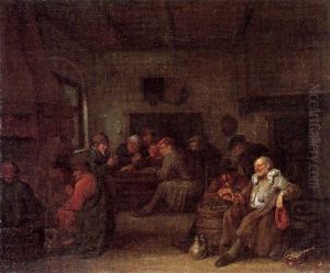 In Der Taverne by Egbert Van Heemskerck