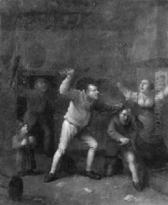 Peasants Fighting In An Inn