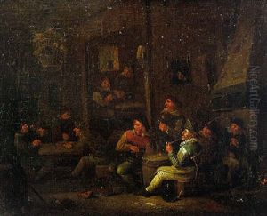 Scene De Taverne by Egbert Van Heemskerck