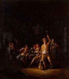 Scene De Cabaret by Egbert Van Heemskerck